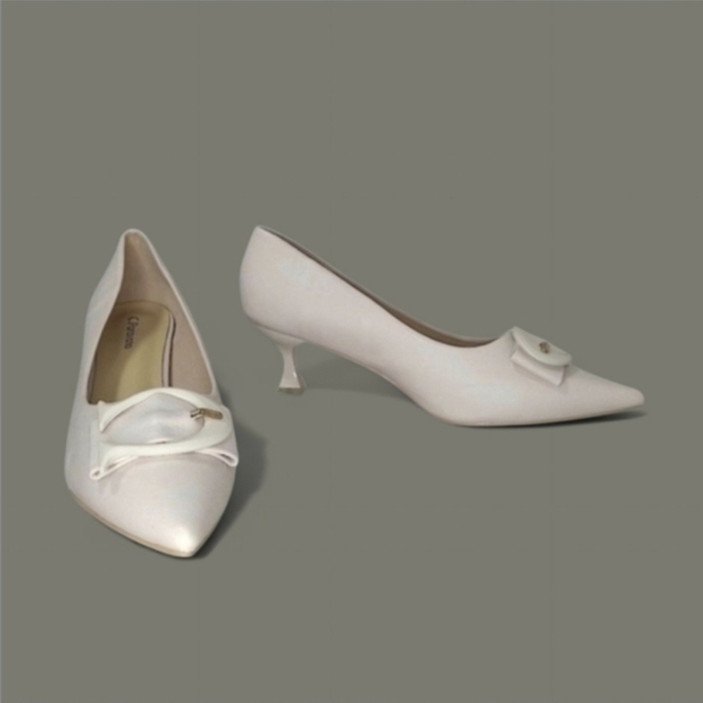 C. Paravano “Olivia” C Buckle Pointed Toe Leather Pumps – 42 EU / 11.5 US – 2.1" - Picture 9 of 12